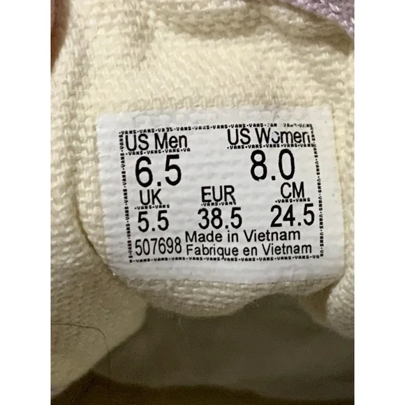 Vans Old Skool Color Block Pastel Low Top Sneakers Size 8 Women Skater Casual - Picture 10 of 14